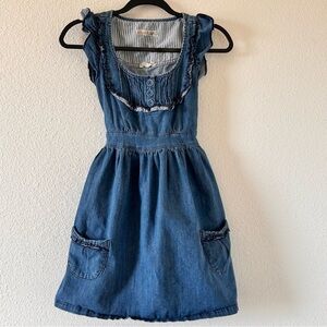 Vanilla Star Denim Dress Women blue Size XSmall